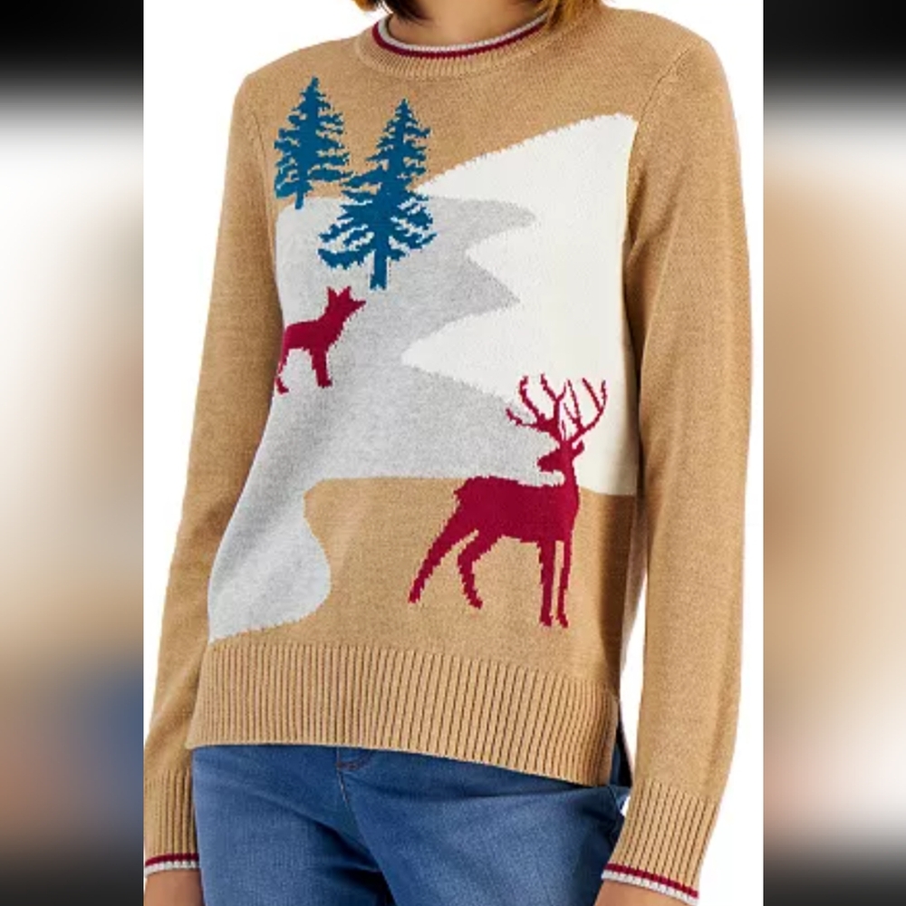 NWT Charter Club Women's Tan Sweater Size M